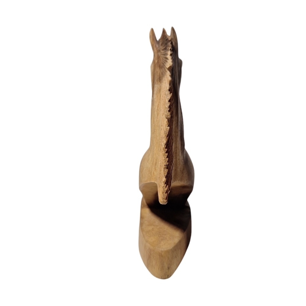 Vintage Hand Carved Teak Horse Head - Picture 5 of 12